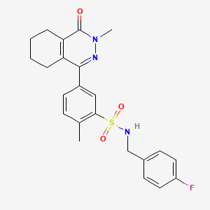 N-(4-fluorobenzyl)-2-methyl-5-(3-methyl-4-oxo-3,4,5,6,7,8-hexahydrophthalazin-1-yl)benzenesulfonamide