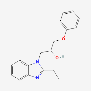 molecular formula C18H20N2O2 B11313833 1-(2-ethyl-1H-benzimidazol-1-yl)-3-phenoxypropan-2-ol 