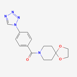 1,4-dioxa-8-azaspiro[4.5]dec-8-yl[4-(1H-tetrazol-1-yl)phenyl]methanone