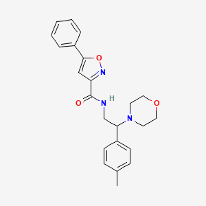 N-[2-(4-methylphenyl)-2-(morpholin-4-yl)ethyl]-5-phenyl-1,2-oxazole-3-carboxamide