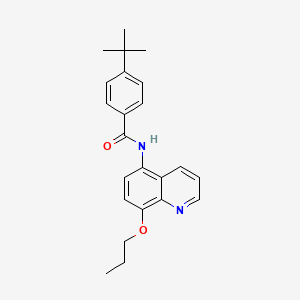 4-tert-butyl-N-(8-propoxyquinolin-5-yl)benzamide