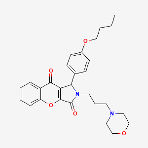 1-(4-Butoxyphenyl)-2-[3-(morpholin-4-yl)propyl]-1,2-dihydrochromeno[2,3-c]pyrrole-3,9-dione