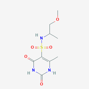 molecular formula C9H15N3O5S B11313908 2-hydroxy-N-(1-methoxypropan-2-yl)-4-methyl-6-oxo-1,6-dihydropyrimidine-5-sulfonamide 