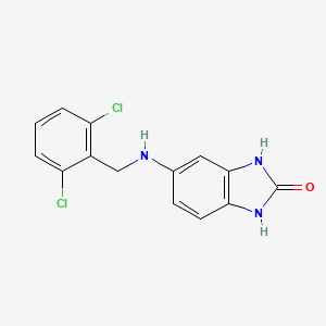 5-[(2,6-dichlorobenzyl)amino]-1,3-dihydro-2H-benzimidazol-2-one