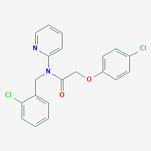 molecular formula C20H16Cl2N2O2 B11313959 N-(2-chlorobenzyl)-2-(4-chlorophenoxy)-N-(pyridin-2-yl)acetamide 