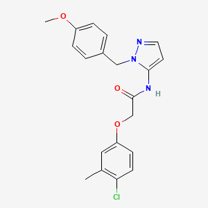 2-(4-chloro-3-methylphenoxy)-N-[1-(4-methoxybenzyl)-1H-pyrazol-5-yl]acetamide