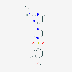 N-Ethyl-4-[4-(4-methoxy-3-methylbenzenesulfonyl)piperazin-1-YL]-6-methylpyrimidin-2-amine