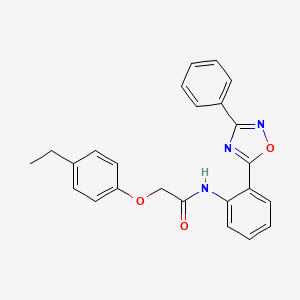 2-(4-ethylphenoxy)-N-[2-(3-phenyl-1,2,4-oxadiazol-5-yl)phenyl]acetamide