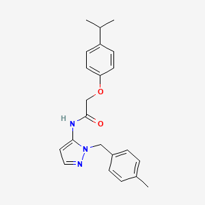 N-[1-(4-methylbenzyl)-1H-pyrazol-5-yl]-2-[4-(propan-2-yl)phenoxy]acetamide