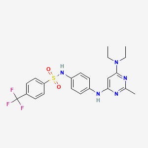 N-(4-((6-(diethylamino)-2-methylpyrimidin-4-yl)amino)phenyl)-4-(trifluoromethyl)benzenesulfonamide