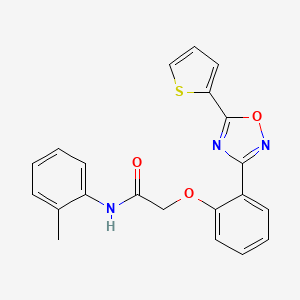 N-(2-methylphenyl)-2-{2-[5-(thiophen-2-yl)-1,2,4-oxadiazol-3-yl]phenoxy}acetamide