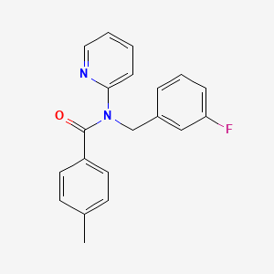 N-(3-fluorobenzyl)-4-methyl-N-(pyridin-2-yl)benzamide