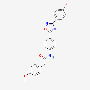 N-{4-[3-(4-fluorophenyl)-1,2,4-oxadiazol-5-yl]phenyl}-2-(4-methoxyphenyl)acetamide