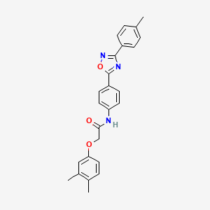 2-(3,4-dimethylphenoxy)-N-{4-[3-(4-methylphenyl)-1,2,4-oxadiazol-5-yl]phenyl}acetamide