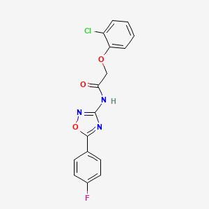 molecular formula C16H11ClFN3O3 B11314260 2-(2-chlorophenoxy)-N-[5-(4-fluorophenyl)-1,2,4-oxadiazol-3-yl]acetamide 