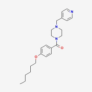 [4-(Hexyloxy)phenyl][4-(pyridin-4-ylmethyl)piperazin-1-yl]methanone