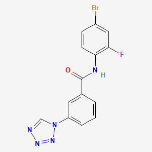 N-(4-bromo-2-fluorophenyl)-3-(1H-tetrazol-1-yl)benzamide