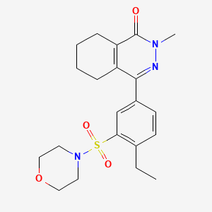 4-[4-ethyl-3-(morpholin-4-ylsulfonyl)phenyl]-2-methyl-5,6,7,8-tetrahydrophthalazin-1(2H)-one