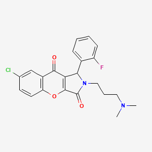 7-Chloro-2-[3-(dimethylamino)propyl]-1-(2-fluorophenyl)-1,2-dihydrochromeno[2,3-c]pyrrole-3,9-dione