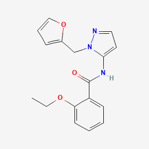 2-ethoxy-N-[1-(furan-2-ylmethyl)-1H-pyrazol-5-yl]benzamide