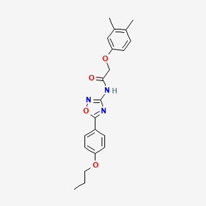 2-(3,4-dimethylphenoxy)-N-[5-(4-propoxyphenyl)-1,2,4-oxadiazol-3-yl]acetamide