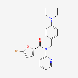 5-bromo-N-[4-(diethylamino)benzyl]-N-(pyridin-2-yl)furan-2-carboxamide