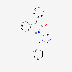 N-[1-(4-methylbenzyl)-1H-pyrazol-5-yl]-2,2-diphenylacetamide