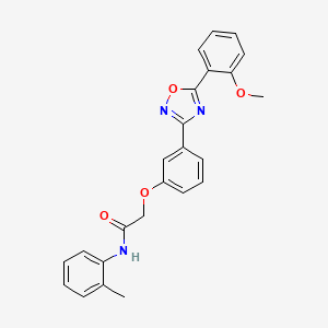 2-{3-[5-(2-methoxyphenyl)-1,2,4-oxadiazol-3-yl]phenoxy}-N-(2-methylphenyl)acetamide