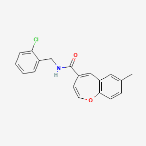 N-(2-chlorobenzyl)-7-methyl-1-benzoxepine-4-carboxamide