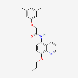 molecular formula C22H24N2O3 B11314495 2-(3,5-dimethylphenoxy)-N-(8-propoxyquinolin-5-yl)acetamide 