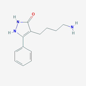 molecular formula C13H17N3O B113145 4-(4-氨基丁基)-5-苯基-1,2-二氢-3H-吡唑-3-酮 CAS No. 878208-91-4
