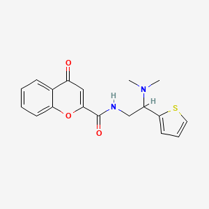 N-[2-(dimethylamino)-2-(thiophen-2-yl)ethyl]-4-oxo-4H-chromene-2-carboxamide