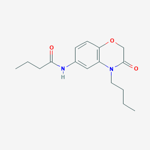 N-(4-butyl-3-oxo-3,4-dihydro-2H-1,4-benzoxazin-6-yl)butanamide