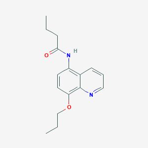 molecular formula C16H20N2O2 B11314545 N-(8-propoxyquinolin-5-yl)butanamide 