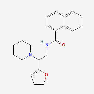 N-[2-(furan-2-yl)-2-(piperidin-1-yl)ethyl]naphthalene-1-carboxamide