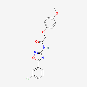 N-[5-(3-chlorophenyl)-1,2,4-oxadiazol-3-yl]-2-(4-methoxyphenoxy)acetamide