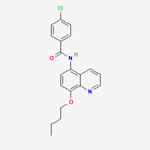 N-(8-butoxyquinolin-5-yl)-4-chlorobenzamide