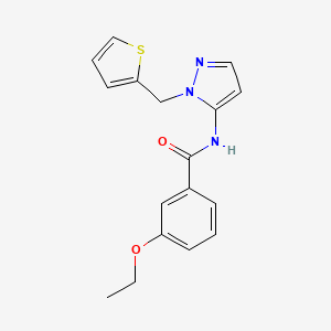 3-ethoxy-N-[1-(thiophen-2-ylmethyl)-1H-pyrazol-5-yl]benzamide