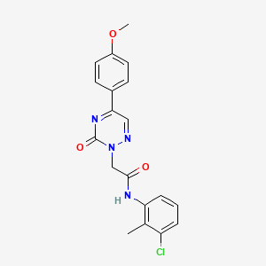 N-(3-chloro-2-methylphenyl)-2-[5-(4-methoxyphenyl)-3-oxo-1,2,4-triazin-2(3H)-yl]acetamide