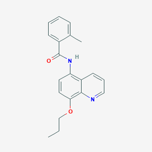 2-methyl-N-(8-propoxyquinolin-5-yl)benzamide