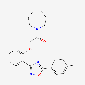 1-(Azepan-1-yl)-2-{2-[5-(4-methylphenyl)-1,2,4-oxadiazol-3-yl]phenoxy}ethanone