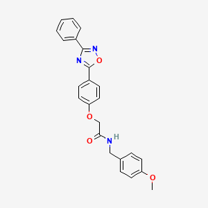 N-(4-methoxybenzyl)-2-[4-(3-phenyl-1,2,4-oxadiazol-5-yl)phenoxy]acetamide