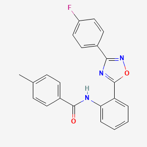 N-{2-[3-(4-fluorophenyl)-1,2,4-oxadiazol-5-yl]phenyl}-4-methylbenzamide