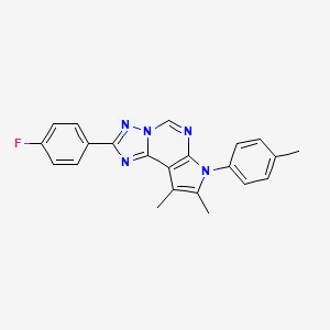 2-(4-fluorophenyl)-8,9-dimethyl-7-(4-methylphenyl)-7H-pyrrolo[3,2-e][1,2,4]triazolo[1,5-c]pyrimidine