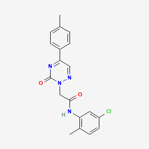 N-(5-chloro-2-methylphenyl)-2-[5-(4-methylphenyl)-3-oxo-1,2,4-triazin-2(3H)-yl]acetamide