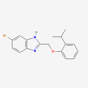 5-bromo-2-{[2-(propan-2-yl)phenoxy]methyl}-1H-benzimidazole