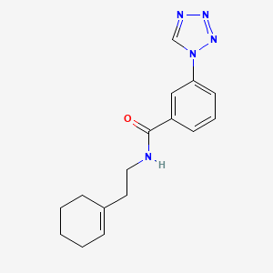 N-[2-(cyclohex-1-en-1-yl)ethyl]-3-(1H-tetrazol-1-yl)benzamide