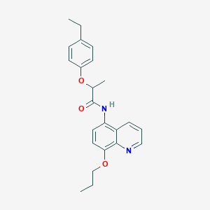 2-(4-ethylphenoxy)-N-(8-propoxyquinolin-5-yl)propanamide