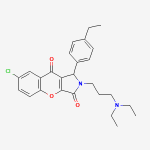 7-Chloro-2-[3-(diethylamino)propyl]-1-(4-ethylphenyl)-1,2-dihydrochromeno[2,3-c]pyrrole-3,9-dione