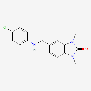 5-{[(4-chlorophenyl)amino]methyl}-1,3-dimethyl-1,3-dihydro-2H-benzimidazol-2-one